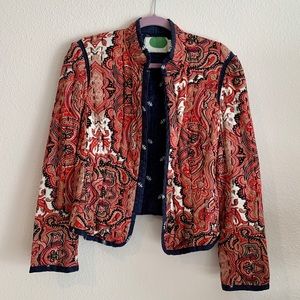 Anthropologie Multicolored Hippie Paisley Jacket